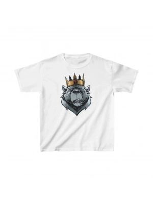 Çocuk Baskılı T-Shirt - Beyaz