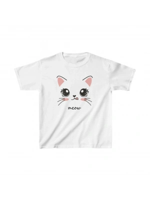 Çocuk Baskılı T-Shirt - Beyaz