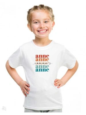 Çocuk Baskılı T-Shirt - Beyaz