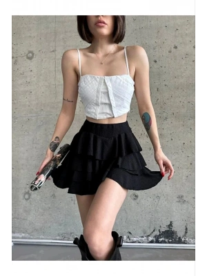 Mykonos Basic Etek - Siyah -