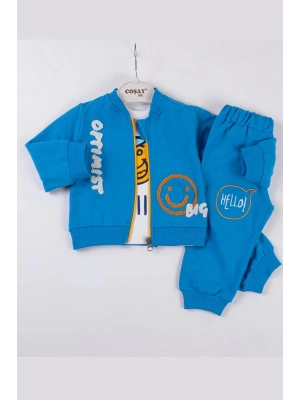 Optimist Nakışlı Erkek Bebek Takım