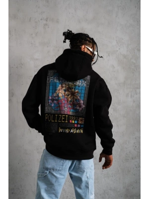 Patel Six Baskılı Kapüşonlu Sweat - Siyah -