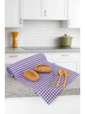 Zefir Desen Sofra Bezi Masa Örtüsü 170 x 170 Cm Lila