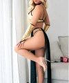 Bicomi Siyah-Sarı Peçeli Seksi Dansöz Kostümü