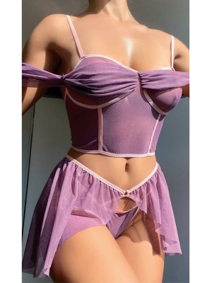 Bicomi Mor Fantezi Kleopatra Kostümü