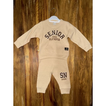 BİÇOMİ 6-24 aylık kanguru cep senıor takım sütlükahve