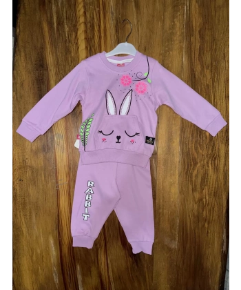 BİÇOMİ 6-24 aylık tavşan baskılı lila