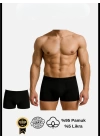 Bicomi Pamuklu Düz Siyah Renk Erkek Boxer