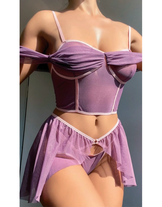 Bicomi Mor Fantezi Kleopatra Kostümü