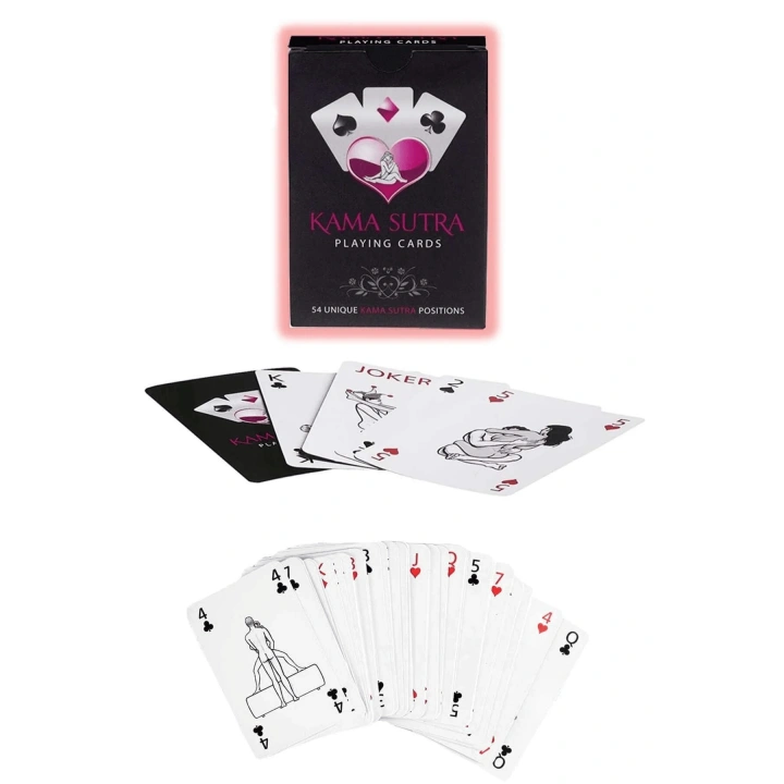 Bicomi Sexy Görselli Oyun Kartı Kama Sutra Siyah Ağız Topu Maske Set