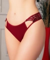Bicomi Bordo Bel Kısmı Dantelli Külot