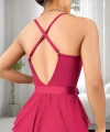 Bicomi Fuşya Dantel İşlemeli Kurdelalı Fantezi Tül Babydoll