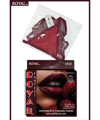 Bicomi Fantezi Tüketilebilen Yenilebilir Karadut Aromalı İç Çamaşırı Takımı