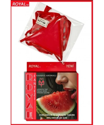 Bicomi Fantezi Tüketilebilen Yenilebilir Karpuz Aromalı İç Çamaşırı Takımı