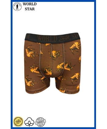 Bicomi Likralı Pamuklu Renkli Erkek Boxer