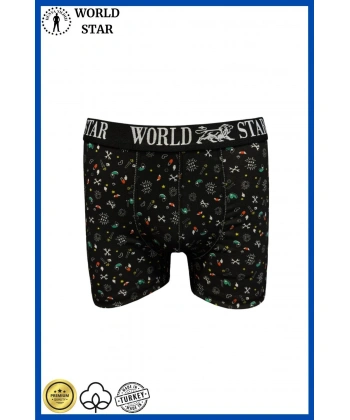 Bicomi Likralı Pamuklu Renkli Erkek Boxer