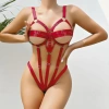 Bicomi Fantezi Lastik Body Harness Kırmızı