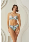 Bicomi Çiçek Desenli Kaplı Bikini Takımı