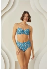 Bicomi Deep Straplez Yüksel Bel Bikini Takımı
