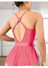 Bicomi Gül Kurusu Dantel İşlemeli Kurdelalı Fantezi Tül Babydoll