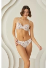 Bicomi Puantiyeli Şık Desenli Kaplı Bikini Takımı