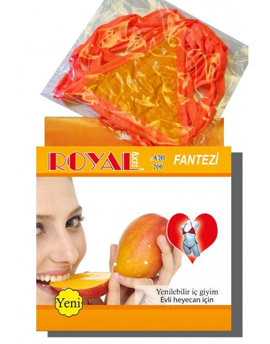 Bicomi Fantezi Tüketilebilen Yenilebilir Mango Aromalı İç Çamaşırı Takımı