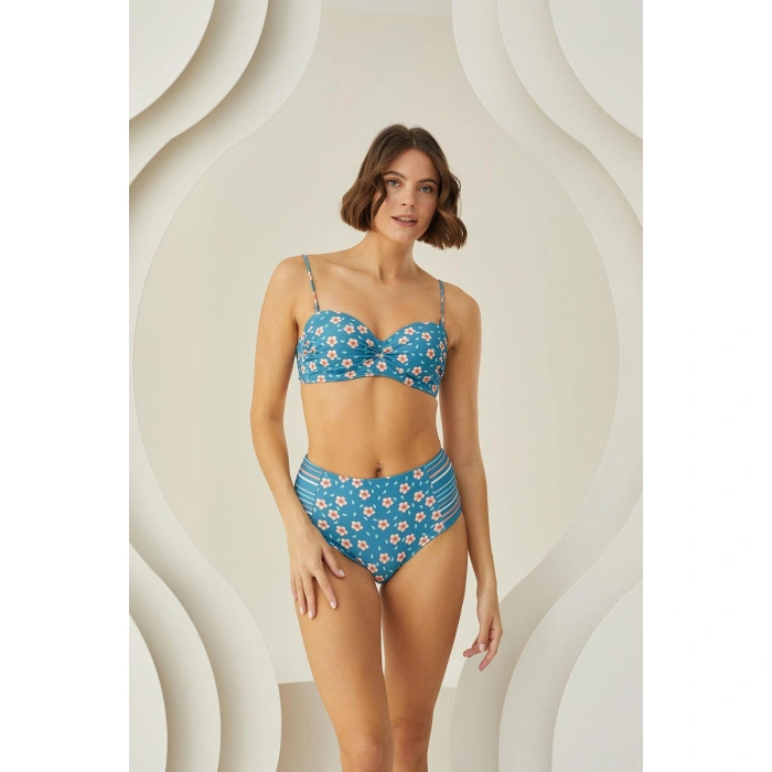 Bicomi Deep Straplez Yüksel Bel Bikini Takımı