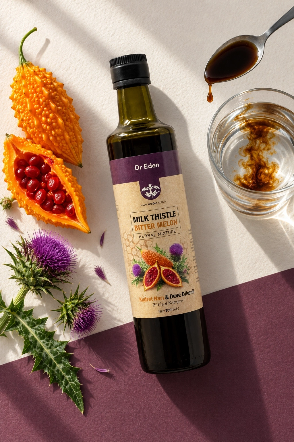 MILK THISTLE BITTER MELON - Kudret Narı & Deve Dikenli Bitkisel Karışım