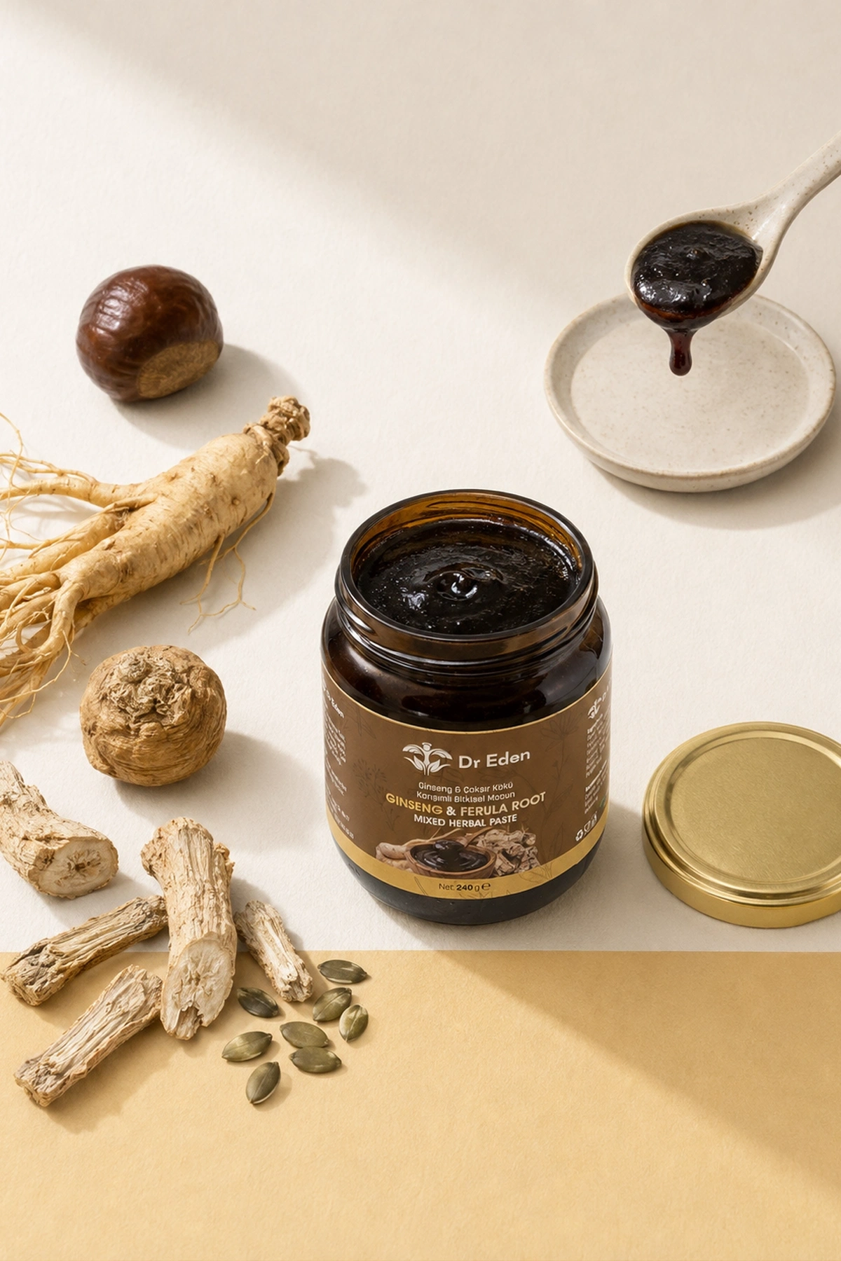 GINSENG & FERULA ROOT - Ginseng & Çakşır Kökü Karışımlı Bitkisel Macun