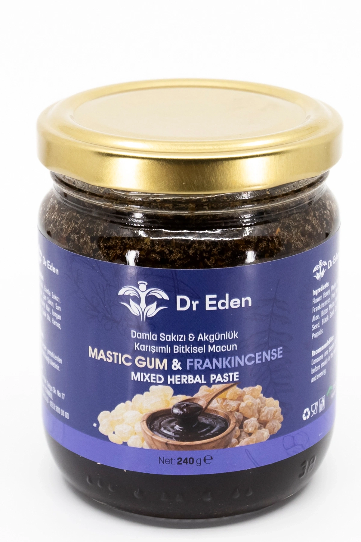 MASTIC GUM & FRANKINCENSE - Damla Sakızı & Akgünlük Karışımlı Bitkisel Macun