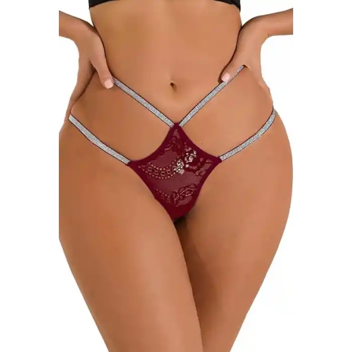 Kırmızı Taşlı tanga