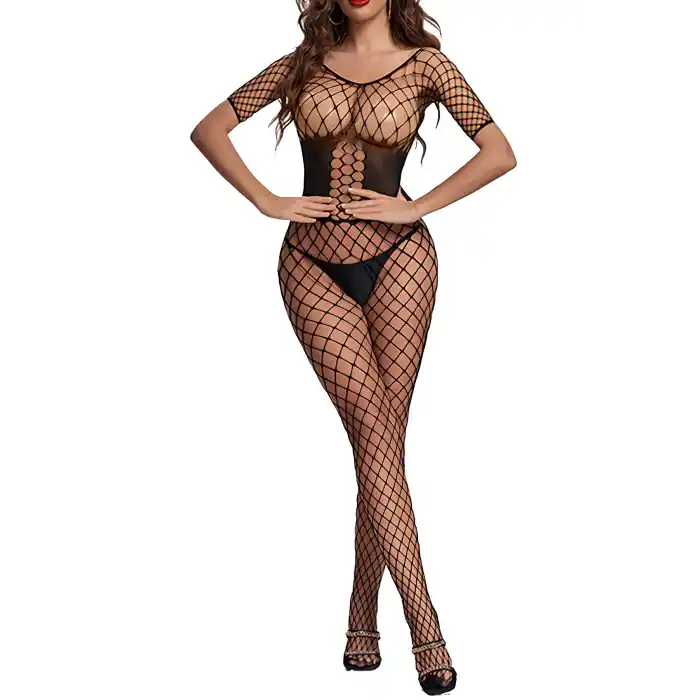 özel bölgesi açık fantazi vucut çorabı