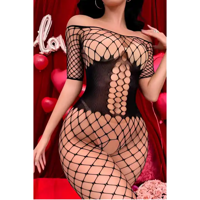 özel bölgesi açık fantazi vucut çorabı