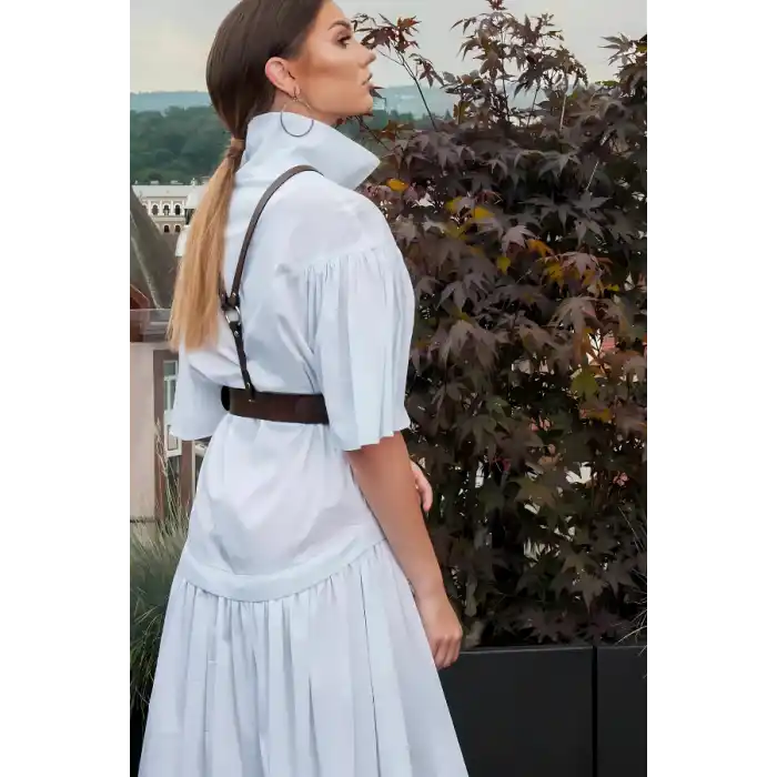 Elbise ve gömlek Üstü Giyilebilen Deri Aksesuar