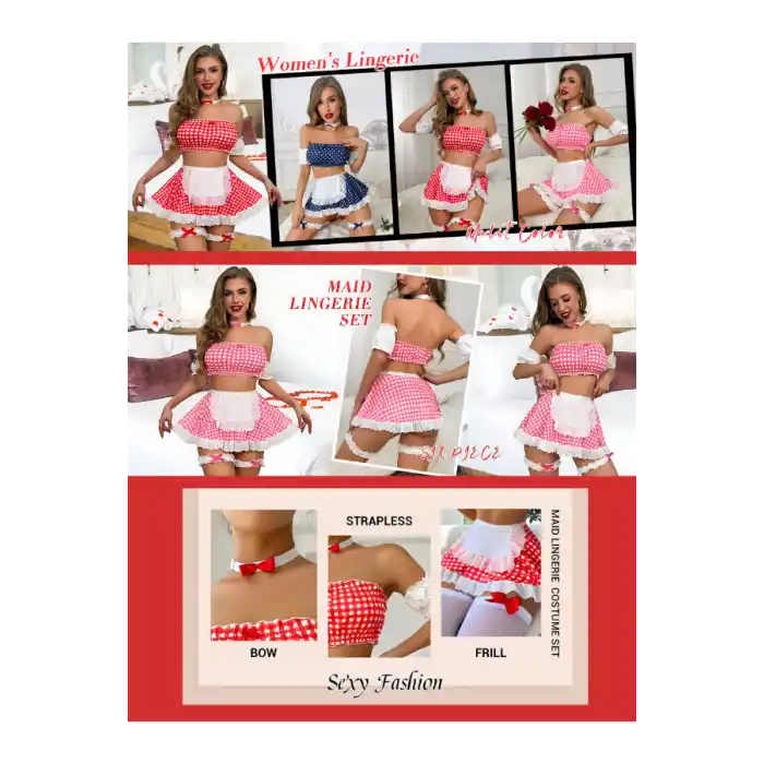 Kırmızı Etekli Gecelik