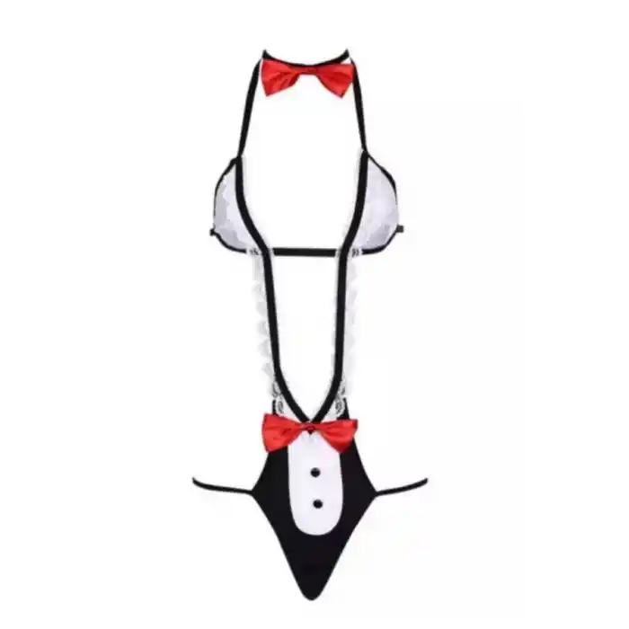 Kırmızı Kurdaleli Gecelik