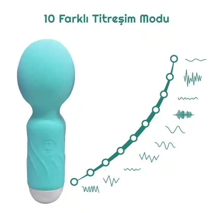 Vibex USB Şarjlı Mini Wand Vibratör