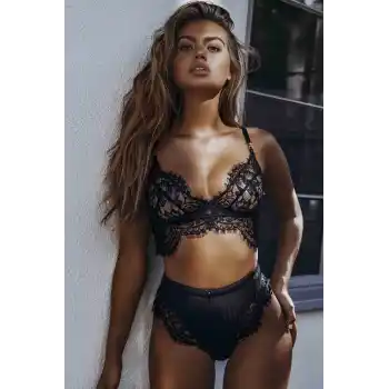 Dantel Saçaklı Gecelik