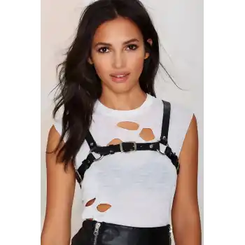 Elbise ve gömlek Üstü Giyilebilen Deri Aksesuar