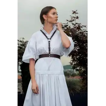 Elbise ve gömlek Üstü Giyilebilen Deri Aksesuar