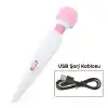 Vibex USB Şarjlı Wand Vibratör