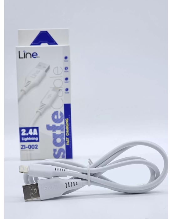 2.4A USB girişli IPhone hızlı şarj kablosu