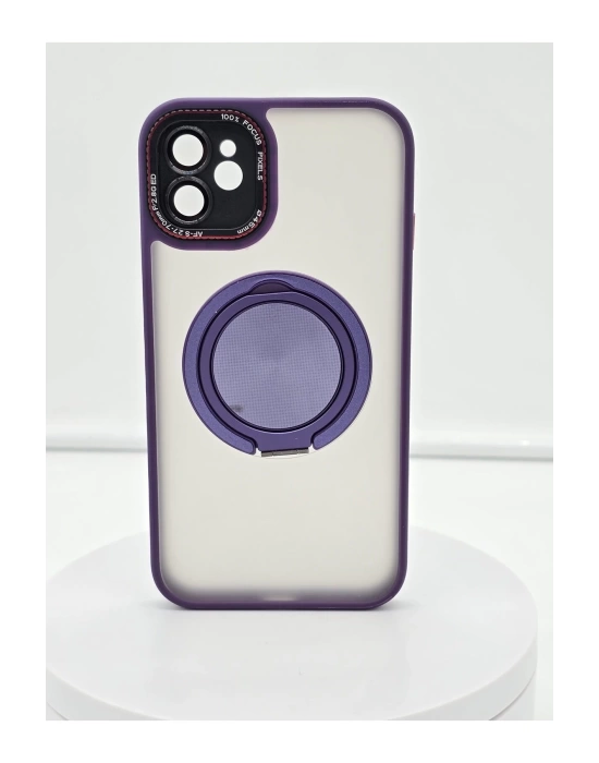 İphone 11 Kamera Koruma Lens Koruyucu Döner Standlı Kılıf