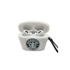 AirPods pro 1-2 nesil uyumlu starbucks figürlü 3D silikon kılıf ve anahtarlık