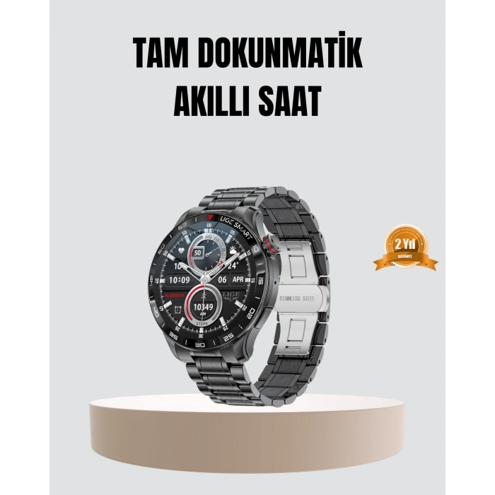 100mAh Şarjlı Akıllı Saat – Mesaj Bildirimi, Müzik Kontrolü ve Ergonomik Tasarım