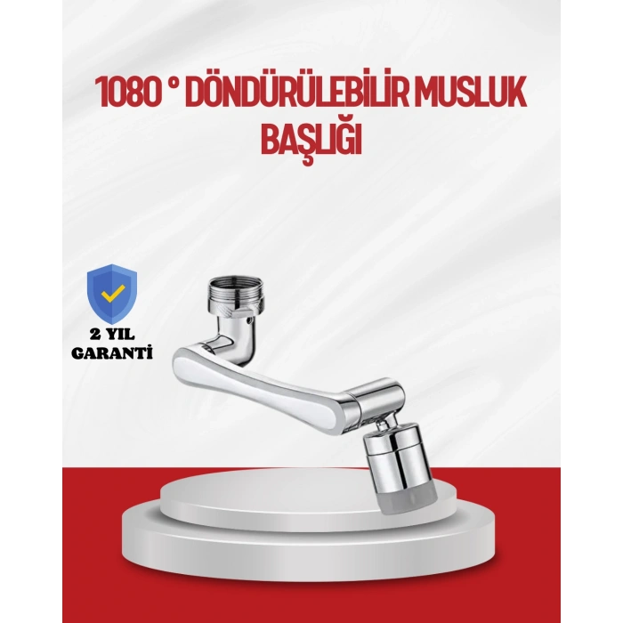 1080° Çok Yönlü Musluk Aparatı Püskürtme ve Köpük Akışlı