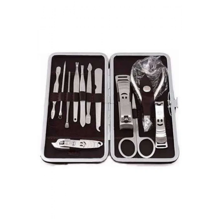 12 Parça Manikür Pedikür Seti Tırnak Bakımı Nasır Temizleme El Ayak Bakımı