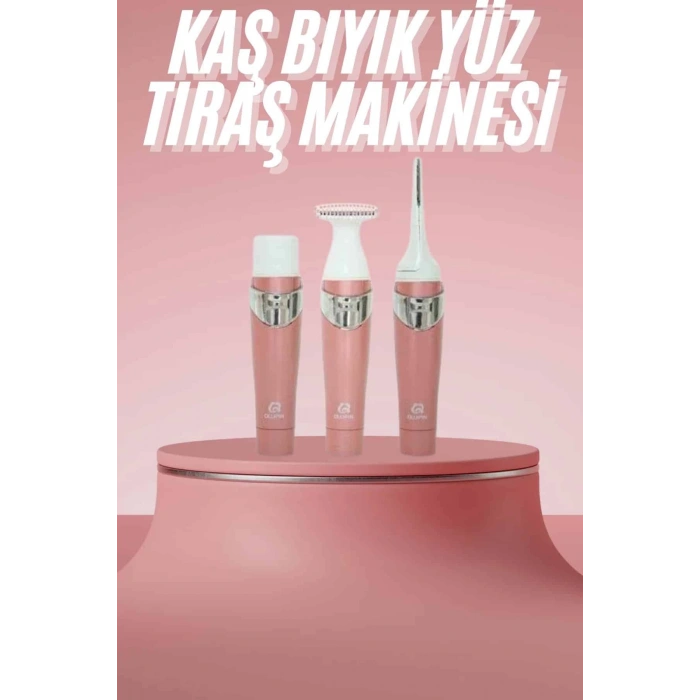 3 Başlıklı Kıl Tüy Temizleyici Epilasyon Aleti Tüm Cilt Tiplerine Uygun