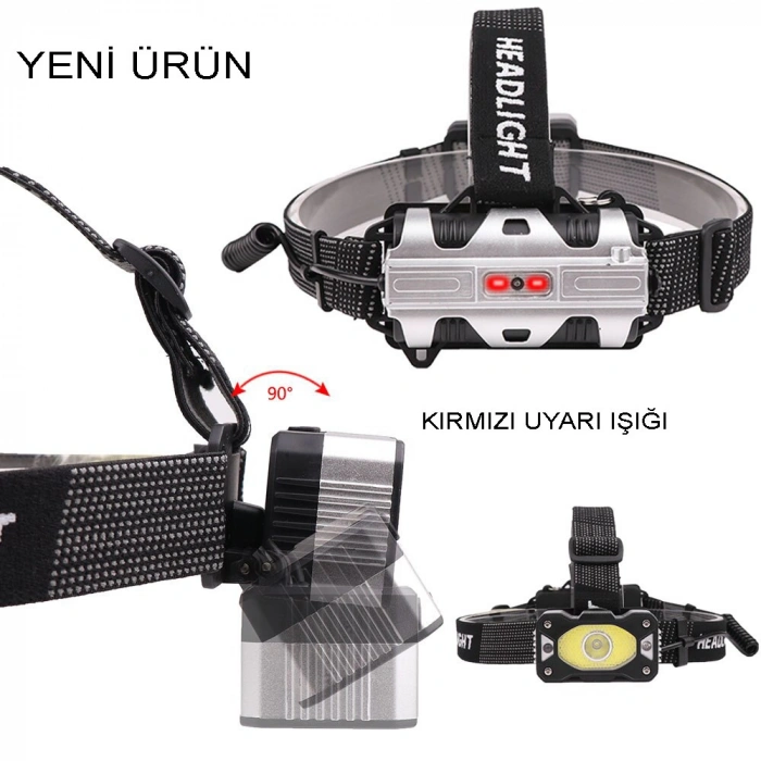 4 Modlu Sensörlü Şarjlı Güçlü Kafa Lambası Wt-248