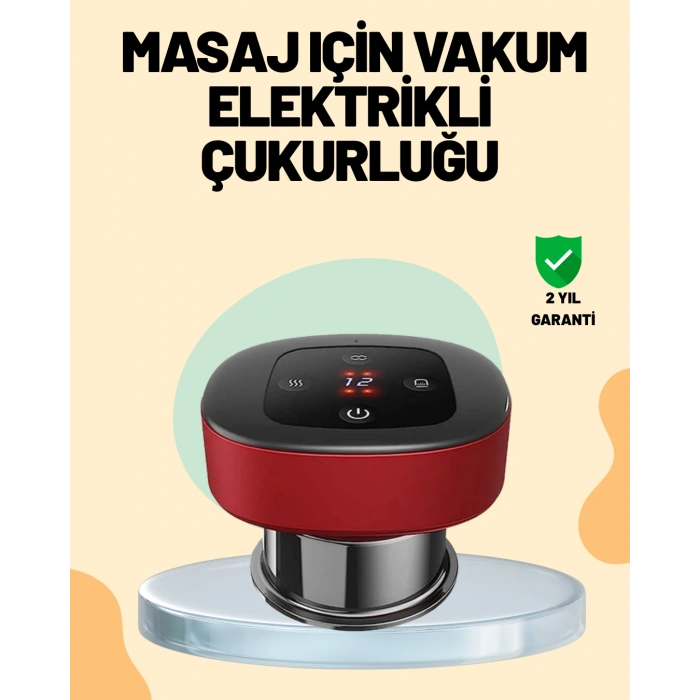 4’ü 1 Arada Elektrikli Çukurluk Masaj Seti Isı Masaj ve Kırmızı Işık
